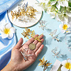 12Pcs 2 Colors Alloy Alligator Hair Clips for Women OHAR-SP0001-08-3