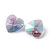 Transparent Faceted Glass Charms RGLA-L026-B14-3