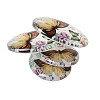 Butterfly Printed Glass Oval Cabochons GGLA-N003-18x25-C42-3