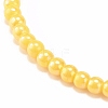 7Pcs 7 Colors Candy Colors Acrylic Round Beaded Stretch Bracelets Set for Women BJEW-JB08061-5