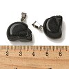 Natural Obsidian Pendants G-Z067-02P-04-4