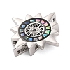 Brass Micro Pave Cubic Zirconia Slide Charms LS-KK-A232-01B-2