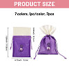 7Pcs 7 Colors Rectangle Cloth Sachet Packing Pouches ABAG-CA0001-19-2