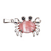 Natural Cherry Quartz Glass Pendants PW-WG77816-03-1