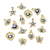 16Pcs 8 Styles UV Plating Alloy Enamel Pendants FIND-FS0002-74-2