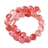 Cherry Quartz Glass Beads Strands G-C159-A02-01-3