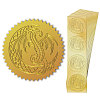 Self Adhesive Gold Foil Embossed Stickers DIY-WH0211-382-8