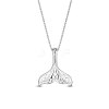 SHEGRACE Stylish Rhodium Plated 925 Sterling Silver Necklace JN502A-1