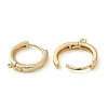 Brass Hoop Earrings Finding X-KK-H455-62G-2