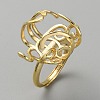 Adjustable Brass Ring Components KK-WH0031-84G-1