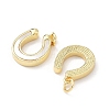 Brass Pave Natural White Shell Pendants KK-B141-09G-2