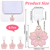 6Pcs Resin Mobile Dustproof Plugs FIND-CN0002-01-2