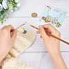 8Pcs 8 Style Bee & Honeycomb Dangle Leverback Earrings for Women HJEW-NB0001-36-4