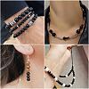 2 Strands 2 Styles Natural Black Onyx(Dyed & Heated) Beads Strands G-TA0003-52-6mm-9