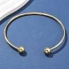 304 Stainless Steel Arm Cuff Bangles AJEW-P127-02G-1