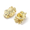 Rack Plating Skull Brass Micro Pave Cubic Zirconia Pendants KK-E102-19G-2