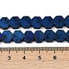 Electroplated Natural Lava Rock Beads Strands G-K388-04B-06-4