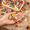 69Pcs 12 Style Food Grade Eco-Friendly Silicone Focal Beads SIL-BT0001-06-6