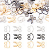 15Sets 3 Colors Alloy Waist Extender Hooks & Eyes Clasps DIY-TA0012-28-1