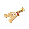 Christmas Theme 304 Stainless Steel Pendants STAS-R007-01A-G-2