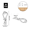 ARRICRAFT Brass S-Hook Clasps KK-AR0001-70P-2