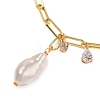 Natural Baroque Pearl Keshi Pearl Pendant Necklaces NJEW-JN02909-01-2