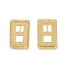 Brass Stud Earring Findings KK-F891-11G-1