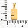 Golden 304 Stainless Steel Pendants STAS-K300-01G-E-3