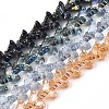 Electroplate Glass Beads Strand EGLA-S188-25-1