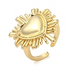 Rack Plating Brass Cuff Finger Rings for Women RJEW-C114-18B-G-1