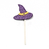 Felt Cloth & Paper Witch Hat Cake Insert Card Decoration DIY-H108-36-1