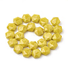 Opaque Solid Color Glass Beads Strands GLAA-N032-01C-2