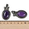 Natural Amethyst Pendants G-I370-09AS-07-3