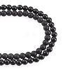 2 Strands 2 Styles Natural Black Onyx(Dyed & Heated) Beads Strands G-TA0003-52-6mm-2