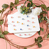 20Pcs 5 Colors Handmade Flower Charms KY-GO0001-01-4