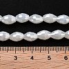 Electroplate Glass Beads Strands EGLA-A037-J6x8mm-B01-4