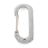 Non-Tarnish 304 Stainless Steel Keychain Clasp Findings STAS-C024-21P-2