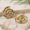 304 Stainless Steel Enamel Stud Earrings EJEW-Z084-15G-03-2