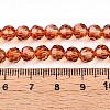 Baking Paint Transparent Glass Beads Strands LS-DGLA-A035-T6mm-A04-5