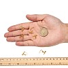 Brass Screw On Clip-on Earring Findings LS-KK-L164-02G-6