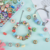 120Pcs 6 Styles Christmas Theme Resin European Rondelle Beads RPDL-SP0001-04-3