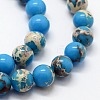 Synthetic Imperial Jasper Beads Strands G-I199-35-6mm-E-3