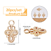 20Pcs Knot Zinc Alloy Adjustable Jean Button Pins FIND-FH0017-91G-2