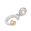 Brass European Dangle Charms LS-KK-Z097-01C-GP-2