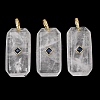 Natural Quartz Crystal Pendants GG-CBA51ED-05G-06-1