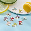 10Pcs 5 Colors Autumn Theme Alloy Enamel Pendants ENAM-YW0002-79-5