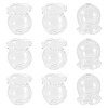 10Pcs Glass Bead Caps for Wind Chimes Making GLAA-BY0001-05B-3
