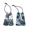 2Pcs Natural Black Lip Shell Pendants FIND-Z079-01D-1