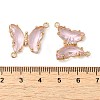 Brass Pave Faceted Glass Connector Charms X-FIND-Z020-04I-3