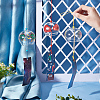 BENECREAT 3Pcs 3 Style Japanese Glass Wind Chimes DJEW-BC0001-14-3